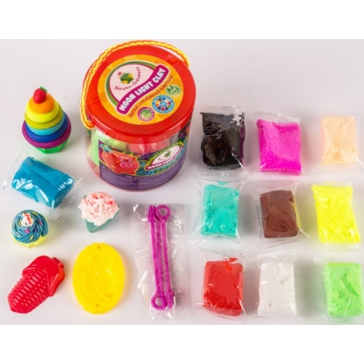 Комплект лек скачащ пластелин TM Moon Light Clay  в тубус 