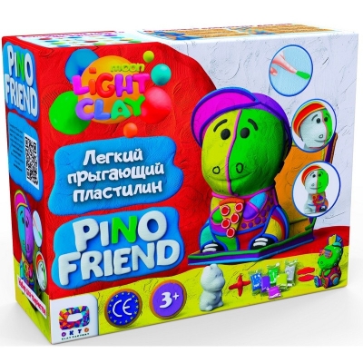 Комплект лек скачащ пластелин TM Moon Light Clay  с пенапластова фигура за основа .