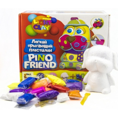 Комплект лек скачащ пластелин TM Moon Light Clay  с пенапластова фигура за основа .